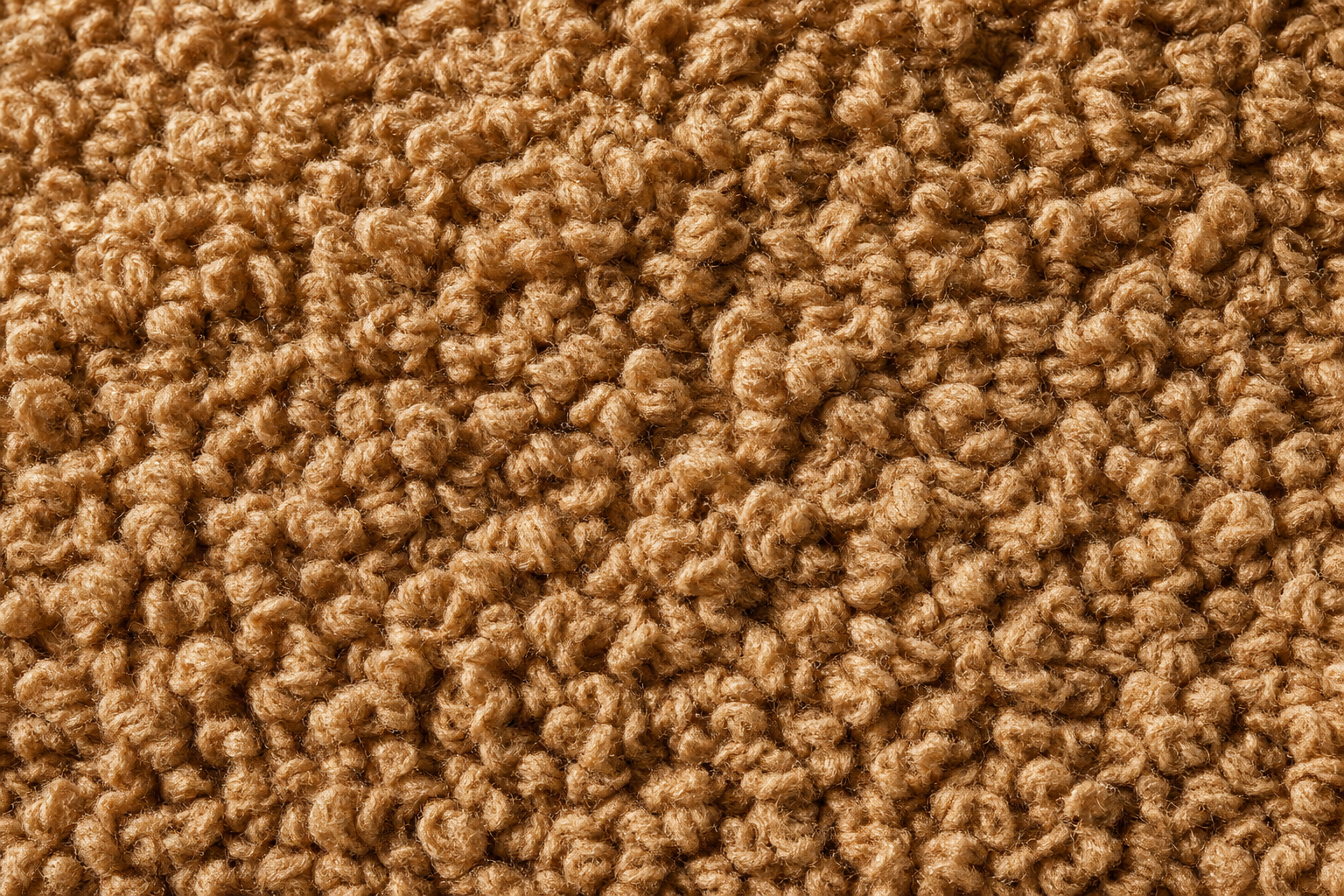 Camel bouclé macro
