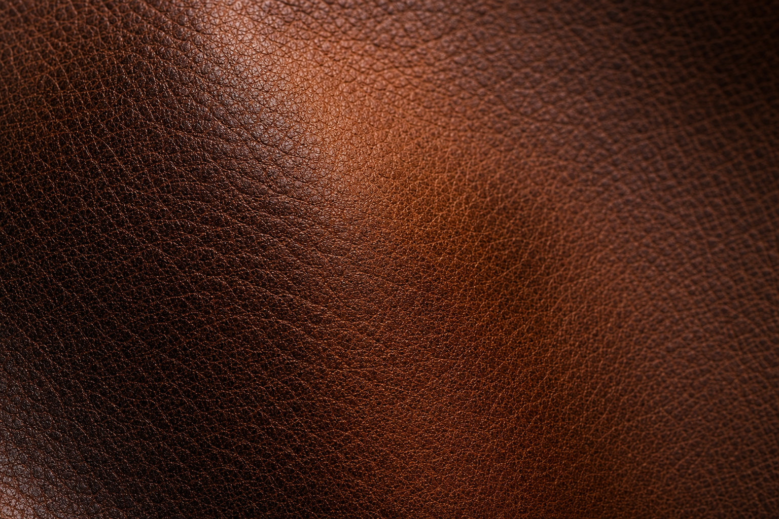 Chestnut full-grain saddle leather macro